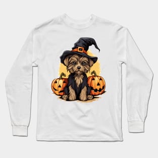 Halloween Yorkshire Terrier Dog #1 Long Sleeve T-Shirt